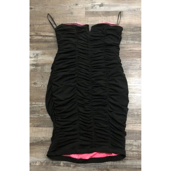 Torrid Strapless Ruched Bodycon Dress Black Size 1X - Picture 1 of 6